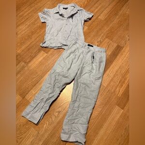 New with tags boys linen outfit